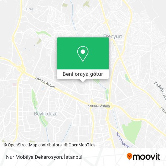 Nur Mobilya Dekarosyon harita