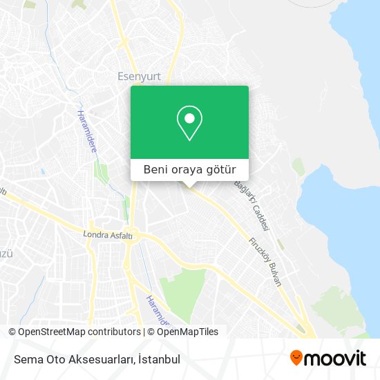 Sema Oto Aksesuarları harita