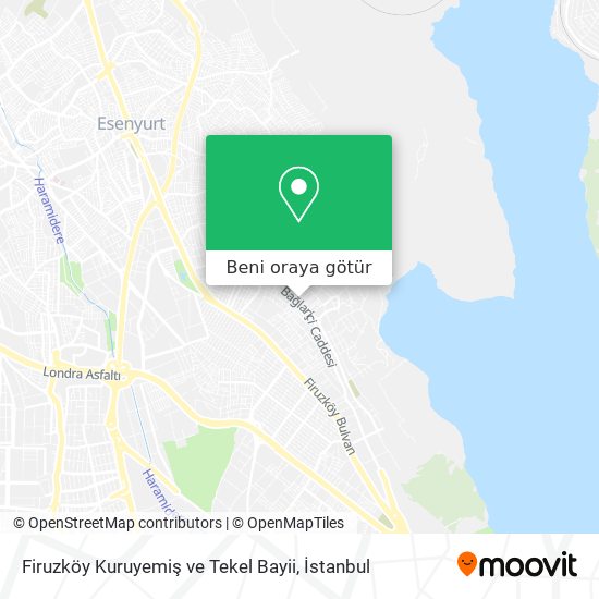 Firuzköy Kuruyemiş ve Tekel Bayii harita
