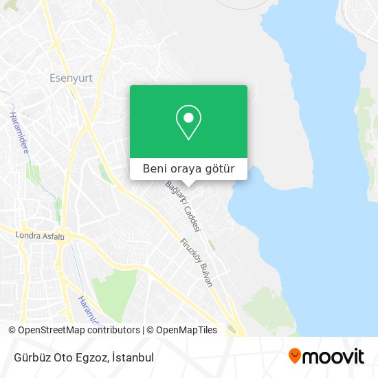 Gürbüz Oto Egzoz harita