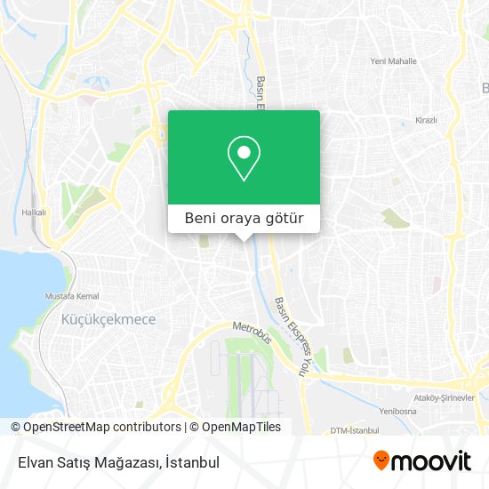 Elvan Satış Mağazası harita