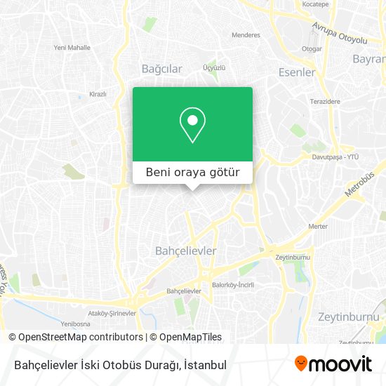 Bahçelievler İski Otobüs Durağı harita