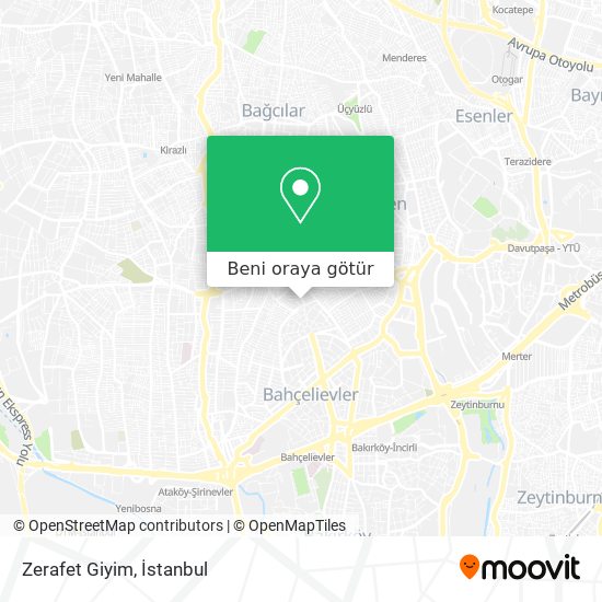 Zerafet Giyim harita
