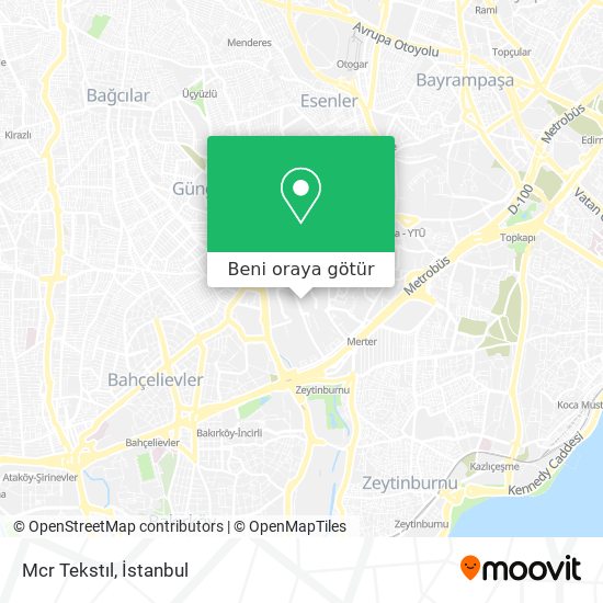 Mcr Tekstıl harita