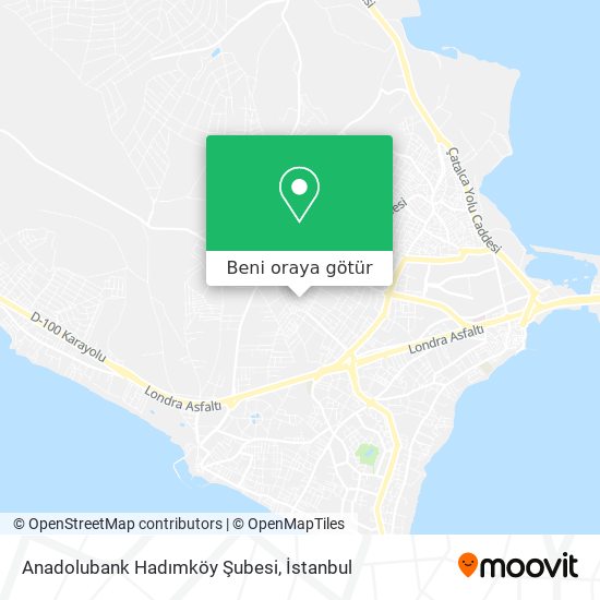 Anadolubank Hadımköy Şubesi harita