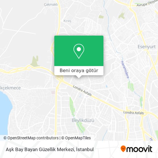 Aşk Bay Bayan Güzellik Merkezi harita