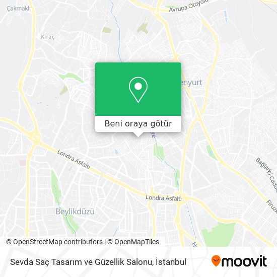Sevda Saç Tasarım ve Güzellik Salonu harita