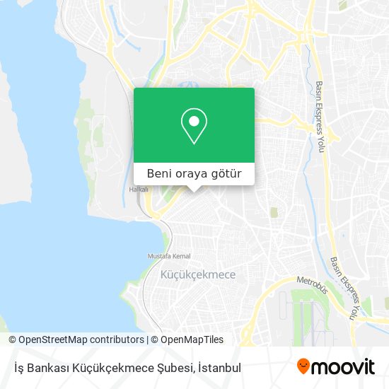 İş Bankası Küçükçekmece Şubesi harita