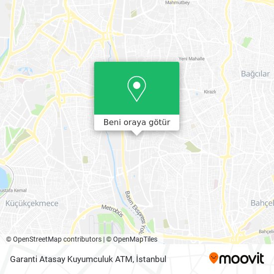 Garanti Atasay Kuyumculuk ATM harita