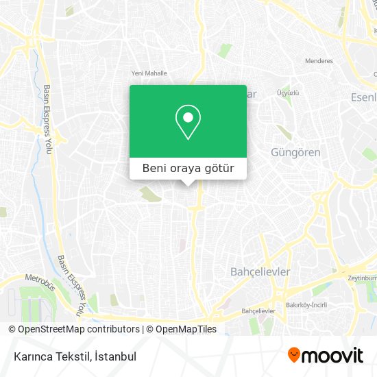 Karınca Tekstil harita