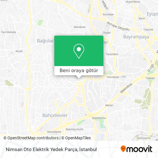 Nimsan Oto Elektrik Yedek Parça harita