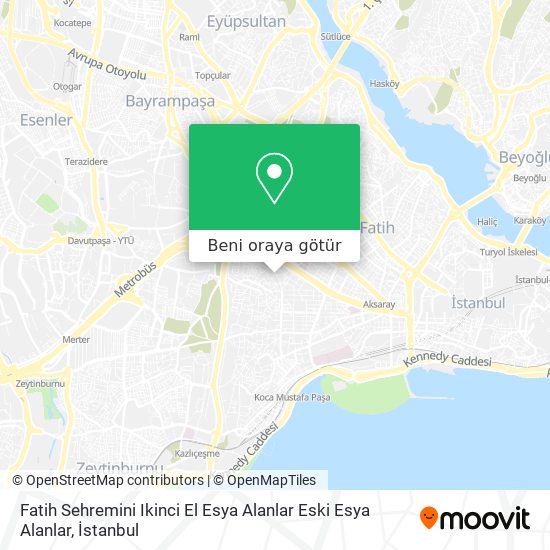 Fatih Sehremini Ikinci El Esya Alanlar Eski Esya Alanlar harita
