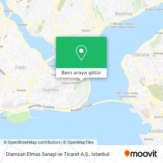 Diamsan Elmas Sanayi ve Ticaret A.Ş. harita