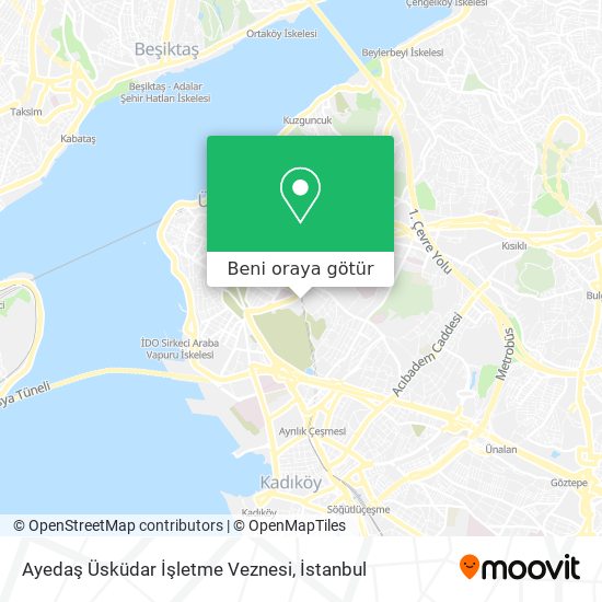 Ayedaş Üsküdar İşletme Veznesi harita