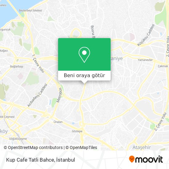 Kup Cafe Tatli Bahce harita