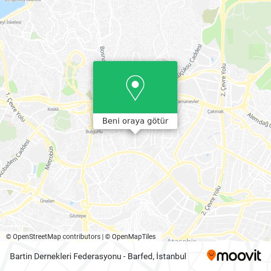 Bartin Dernekleri Federasyonu - Barfed harita