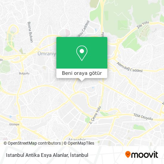 Istanbul Antika Esya Alanlar harita