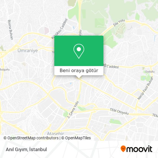 Anıl Gıyım harita
