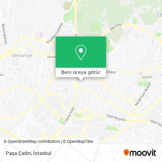 Paşa Çadırı harita