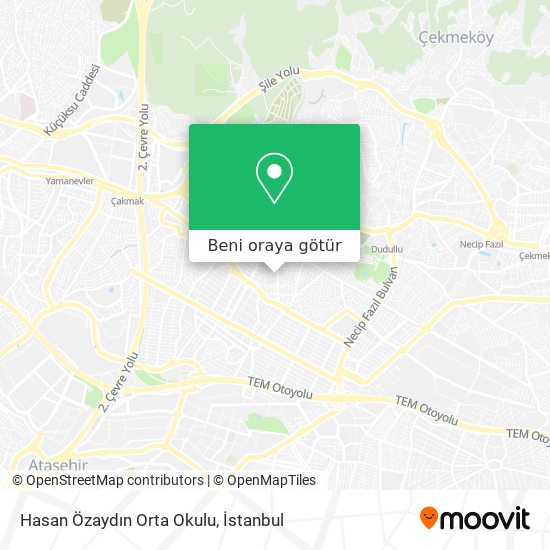 Hasan Özaydın Orta Okulu harita