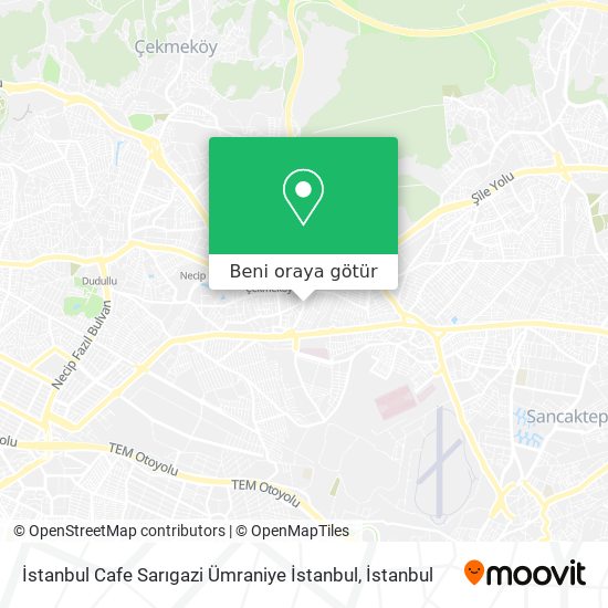 İstanbul Cafe Sarıgazi Ümraniye İstanbul harita