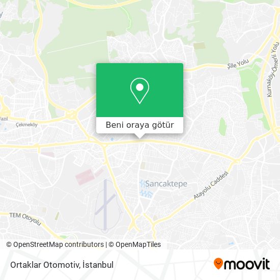 Ortaklar Otomotiv harita