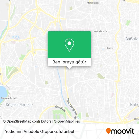 Yediemin Anadolu Otoparkı harita