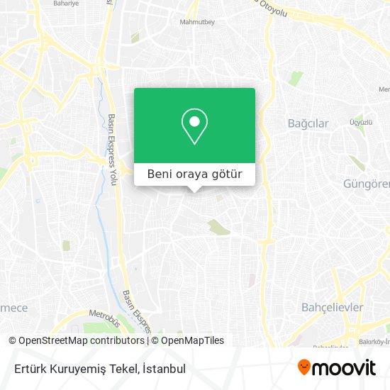 Ertürk Kuruyemiş Tekel harita