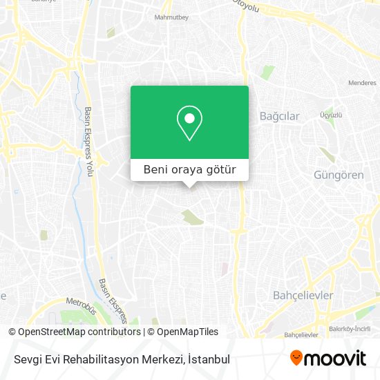 Sevgi Evi Rehabilitasyon Merkezi harita