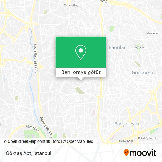 Göktaş Apt harita