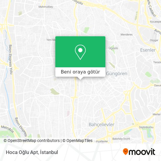 Hoca Oğlu Apt harita