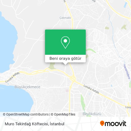 Muro Tekirdağ Köftecisi harita