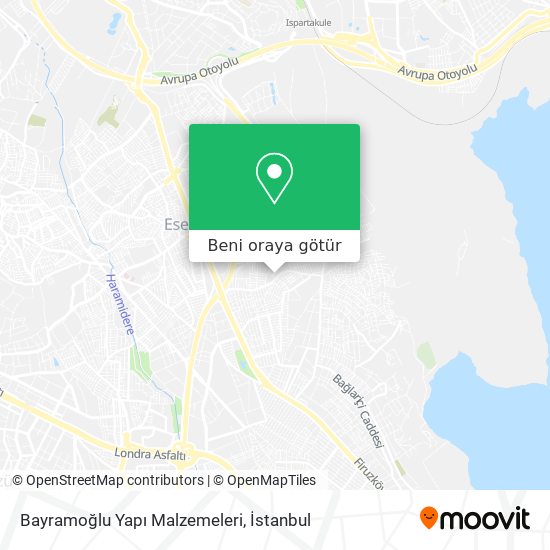 Bayramoğlu Yapı Malzemeleri harita