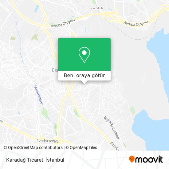 Karadağ Ticaret harita