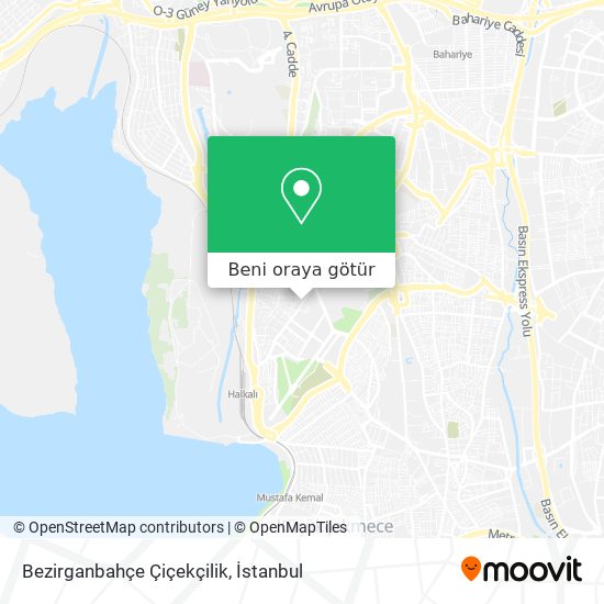 Bezirganbahçe Çiçekçilik harita