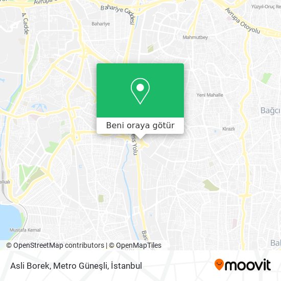 Asli Borek, Metro Güneşli harita