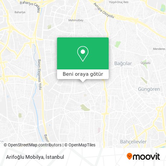 Arifoğlu Mobilya harita
