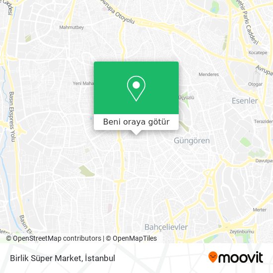 Birlik Süper Market harita