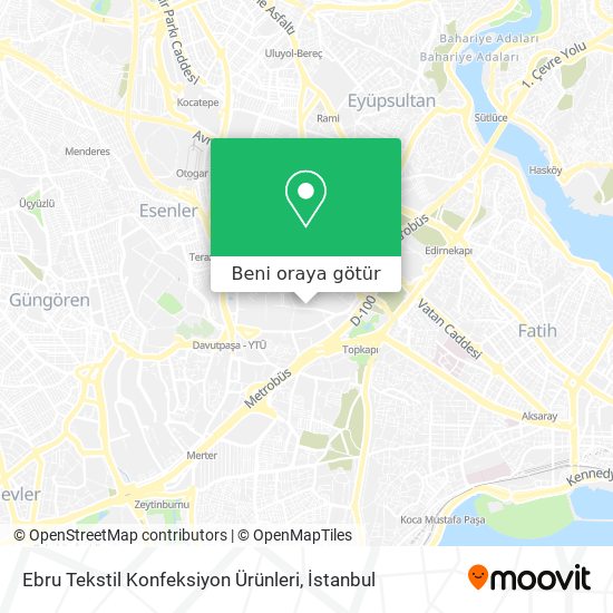 Ebru Tekstil Konfeksiyon Ürünleri harita