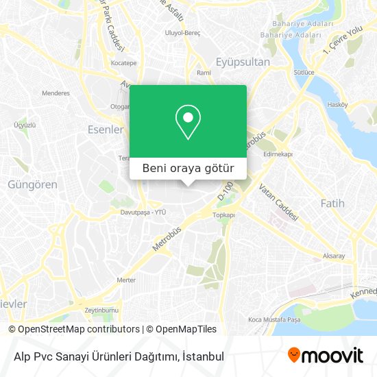Alp Pvc Sanayi Ürünleri Dağıtımı harita