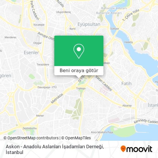 Askon - Anadolu Aslanları İşadamları Derneği harita