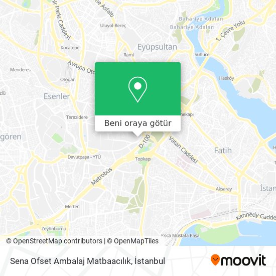 Sena Ofset Ambalaj Matbaacılık harita