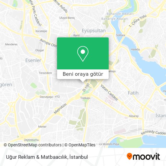 Uğur Reklam & Matbaacılık harita