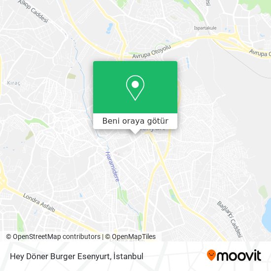 Hey Döner Burger Esenyurt harita