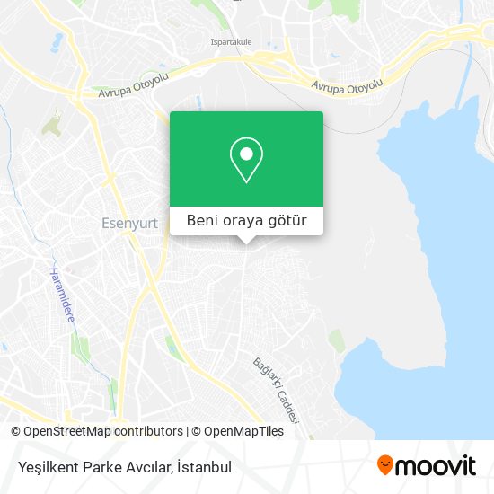 Yeşilkent Parke Avcılar harita
