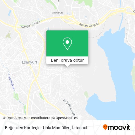 Beğenilen Kardeşler Unlu Mamülleri harita