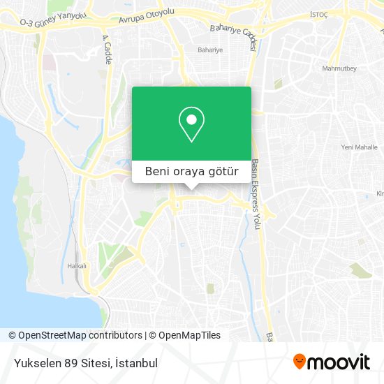 Yukselen 89 Sitesi harita