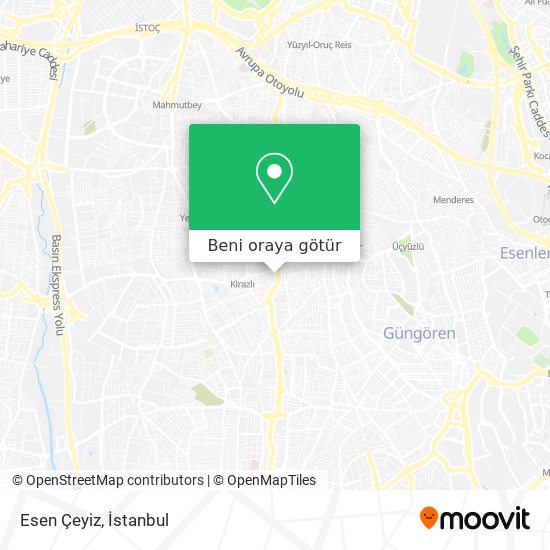 Esen Çeyiz harita