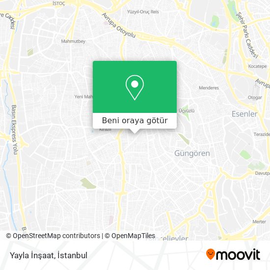 Yayla İnşaat harita