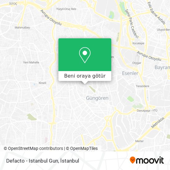 Defacto - Istanbul Gun harita